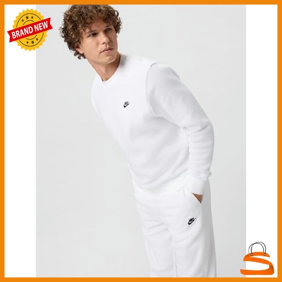 Men's Fleece Crew Sweatshirt - Club Fit - Activewear Essential - Picture 6 of 8